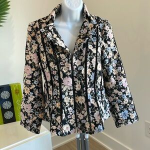 NICOLE MILLER zip front blazer
